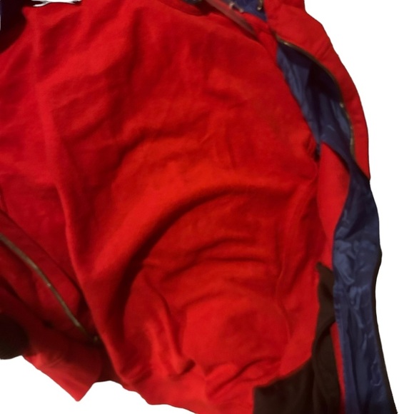 Men Ralph Lauren polo red hooded jacket sweatshirt Large L with arm crest patch - Picture 3 of 5